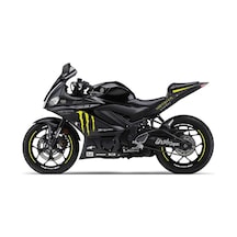 2019-2020 Yamaha Yzf R25 Neon Sarı- Beyaz Monster Sticker Etiket