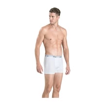 Jiber Erkek 156 Boxer Likralı 6 Lı Paket Beyaz