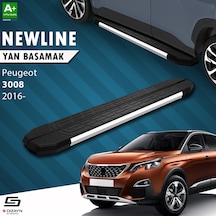 S-dizayn Peugeot 3008 2 Newline Krom Yan Basamak 183 Cm 2016-2023 A+ Kalite