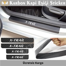 Nissan X-Trail Karbon Kapı Eşiği Sticker (4 Adet)