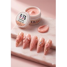 Hamur Jel 3 30ml 3d Nail Art Nude Pink Protez Tırnak Hamur Jel Non-stıck 3 Nude Pembe