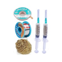 Mechanic /lehim Teli 40gr 0,3mm Lehim Toplama Cp-3515 Emme Teli 3,5mm Havya Ucu Temizleme Teli Set St05