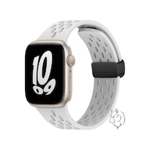 Apple Watch İçin Manyetik Ter Önleyici Spor Kordon, Suya Dayanıklı, Nefes Alabilen Silikon Kayışlar. İwatch Ultra Se Serisi 9/8/7/6/5/4/3/2/1,kadın Erkekler İçin, 42mm 44mm 45mm 49mm Çok Renkli