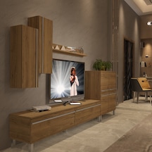 Decoraktiv Eko 6 Mdf Std Krom Ayaklı Tv Ünitesi Tv Sehpası Pera