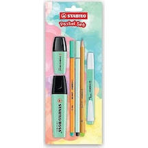 Stabilo Tek Renk Pastel Set 6'lı Yeşil