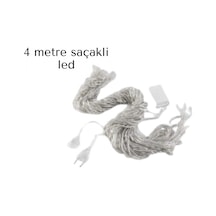 Saçaklı 4 Metre Perde Led Çok Renkli