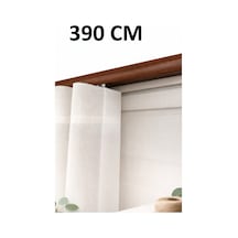 Ceviz Dekoratif Ray 2 Kanallı Dekoratif Metal Perde Kornişi Ceviz390cm - 847807672 Ceviz390cm