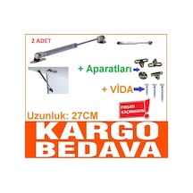 2 Adet Dolap Gazlı Kapak Makas Piston Frenli 80N N11.14882
