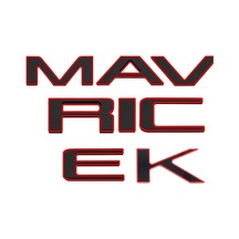Maverick Uyumlu Kırmızı Piano Black Bagaj Yazısı 3m 3d Abs