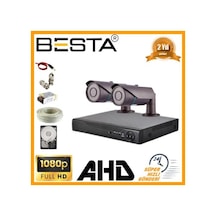 2 Mp 1080p 2 Kameralı Harddisk Dahil Ahd Güvenlik Seti