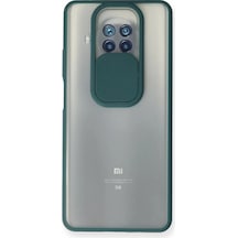 Newface Xiaomi Mi 10t Lite Kılıf Palm Buzlu Kamera Sürgülü Silikon - Yeşil