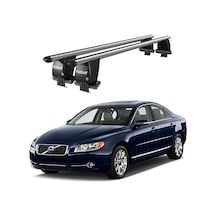 Royal Volvo S80 2006-2016 Uyumlu Gri Kilitli Ara Atkı Port Bagaj Tavan Barı