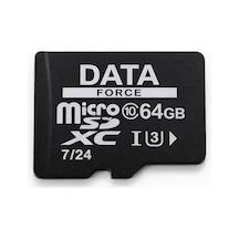 Dataforce 64gb U3/cl10 7/24 Surveıllance 100/50mbs Hafıza Kartı