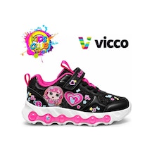 Vicco Vicoo Olmo Akıllı Bağcıklı Işıklı Ortopedik Çocuk Spor Ayakkabı siyah