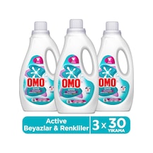 Omo Active Cold Power Beyazlar Ve Renkliler Için Sıvı Deterjan 1500 Ml X 3