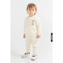 Xo Kids Erkek Çocuk 2li Kombin Takmı 1-4 Yaş Set0451 Krem