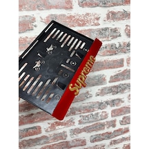 Supreme Gold Pleksi Motor Plakalığı