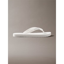 Calvin Klein Kadın Metallic Terlik-15535 Beyaz