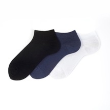 Basic Karışık Renkli Patik Çorap 3'lü MVB48
