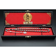 10'lu Badem Kesim Çeşmi İşleme Oltu Taşı Tesbih St000146