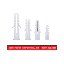 Venoa Db12 Plastik Dübel 12 Mm Paket 25 Adet