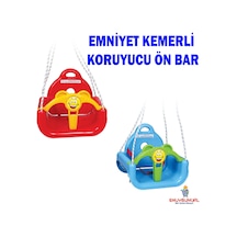 Salıncak Çocuk Salıncağı Emniyet Kemerli Koruyucu Ön Bar
