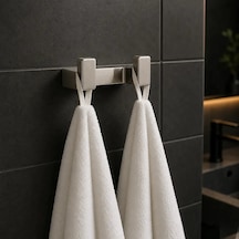 System Flat İkili Askılık Saten / Inox Renk Ba1019 012 Nbm Çok Renkli