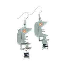 Tedz Collection Picasso Pin Küpe Çok Renkli