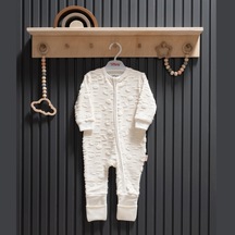 Tiffany Baby & Kids Tiffany Baby Moon Theme Fermuarlı Patiksiz Tulum 35033 Ekru