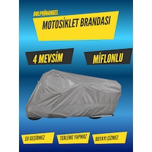 Dolphinangel Rmg Moto Gusto Venice Arka Çanta Uyumlu Bağlantı, Kilit Uyumlu 4 Mevsim Koruma Gri