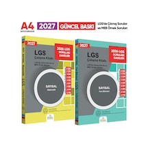 2027 LGS 8.Sınıf Çıkmış ve MEB Örnek Sorular Matematik-FEN SAYISAL Çalışma Kitabı 2li Kitap SET