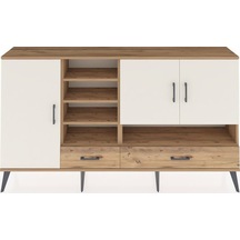 Arges Konsol 8 Raflı 2 Çekmeceli 3 Kapaklı 176x30x99 Çam-aytaşı/çam Aytası/atlas Çam - Atlas Çam
