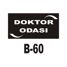 Iş Güvenliği Pvc Dekota Uyarı - Ikaz Levhası Doktor Odası Yazılı (262085324)