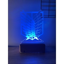 Attack On Titan Keşif Birliği 16 Renk Gece Lambası