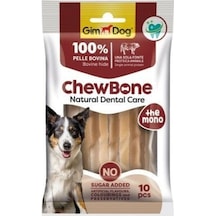 Gimdog Chew Bone Diş  Naturel Burgu Köpek Çiğneme Kemiği 80 G 10'lu