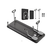 Premium Spor Ekipmanı Aktivite Antrenman Aleti Reformer-100 Siyah Pilates Reformer Seti Ev Tipi