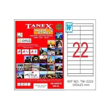 Tanex 105x25 Mm Inkjet Lazer Etiket 10