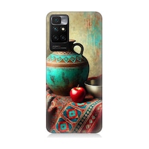 Xiaomi Redmi 10 Uyumlu Geleneksel Motifli Testi Kompozisyonu Desenli Silikon Kılıf Çok Renkli