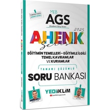 Yediiklim 2025 Meb Ags Eğitimin Temelleri Eğitimle İlgili Temel Kavramlar Ve Kuramlar Ahenk Serisi Tamamı Çözümlü Soru Bankası