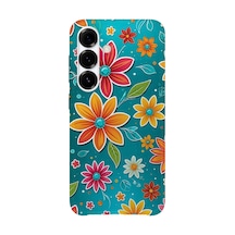 Samsung Galaxy A37 Uyumlu Baskılı Şeffaf Telefon Kılıfı Koleksiyon: Pastel Flowers 10