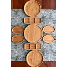 Atbyhome Bambum 9 Parça Kahvaltı Takımı Kahvaltılık Ahşap