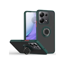 Redmi Note 13 Pro 5g Kılıf Montreal Yüzüklü Silikon Kapak - Yeşil İtdark41403