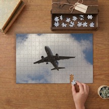 Gökyüzünde Uçak Tasarımı 240 Parça Ahşap Puzzle Ahşap Kutuda Mpy10019