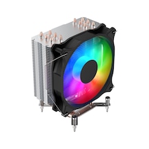 Hepsi Fsp Nc5 Argb 120mm Cpu Kule Tipi Hava Soğutma Sessiz Çalışma Doğrudan Temas Tasarımlı 6 Adet Bakır Isı Bo Renkli