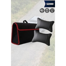 S2000 Uyumlu Siyah Renk Bagaj Çantası Koltuk Yastığı Lüks Model