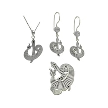 Elif Vav Tasarım Telkari Kadın Gümüş Üçlü Set 201021758