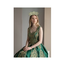Golden Night Crown-gelin,kına,nişan,söz,after,bride,party Taç Su Yeşil - 889679471 Su Yeşil