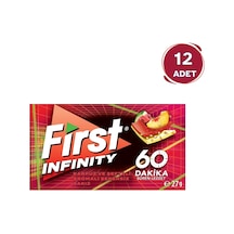 First Infinity 60 Dakika Karpuz & Şeftali Aromalı Şekersiz Sakız 12'li