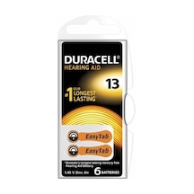 Duracell 13 Kulak Pili 6 Parça Kutu