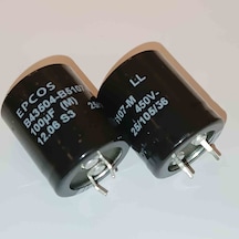 B43504-b5107-m 100mf 450v 25x30 Epcos Elko Kondansatör 5 Adet